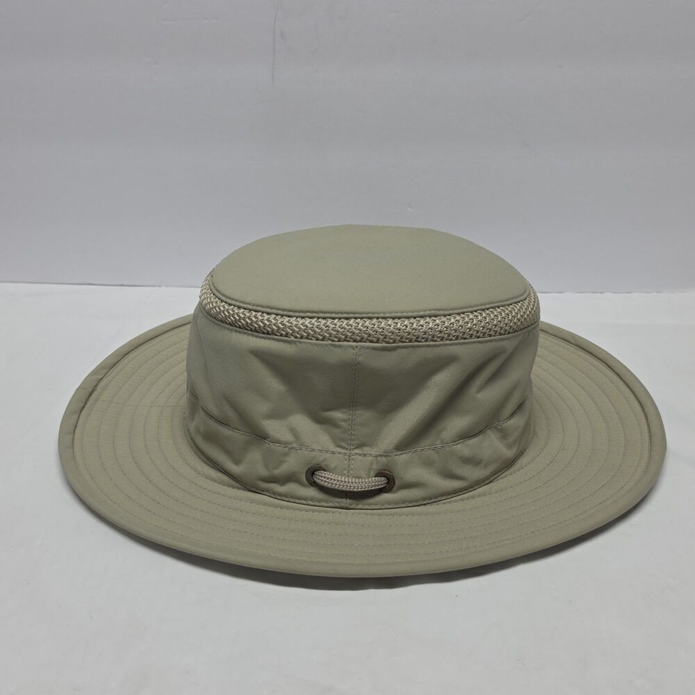 Tilley LTM5 Airflo Slim Sun Hat Size 7 1/2 Olive Green Boonie Hiking Fishing